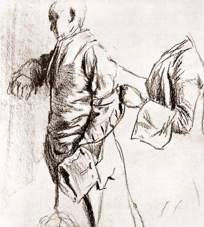  Adolpyh Von Menzel —— 动态模特儿的习作 (两幅)